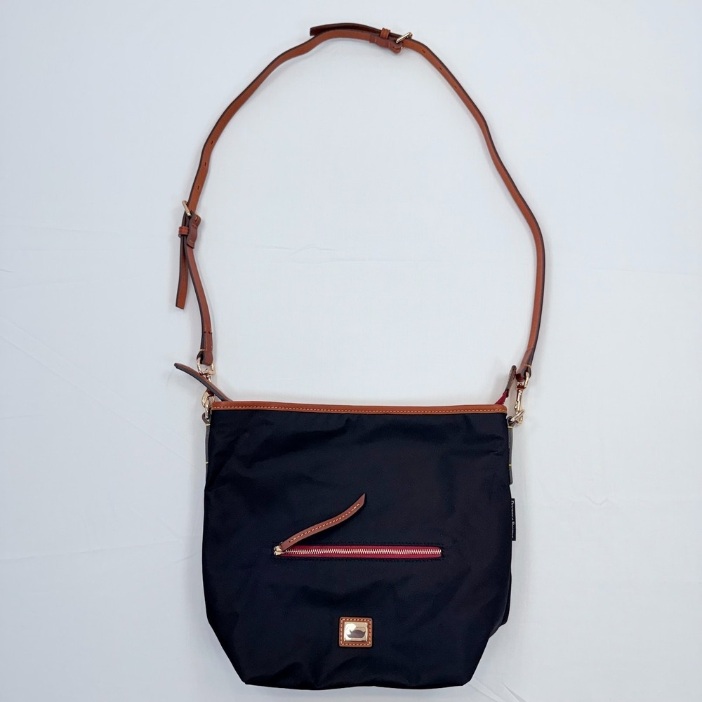 Dooney & Bourke Wayfarer Small Hobo‎ Crossbody Bag Nylon All Weather Black Purse